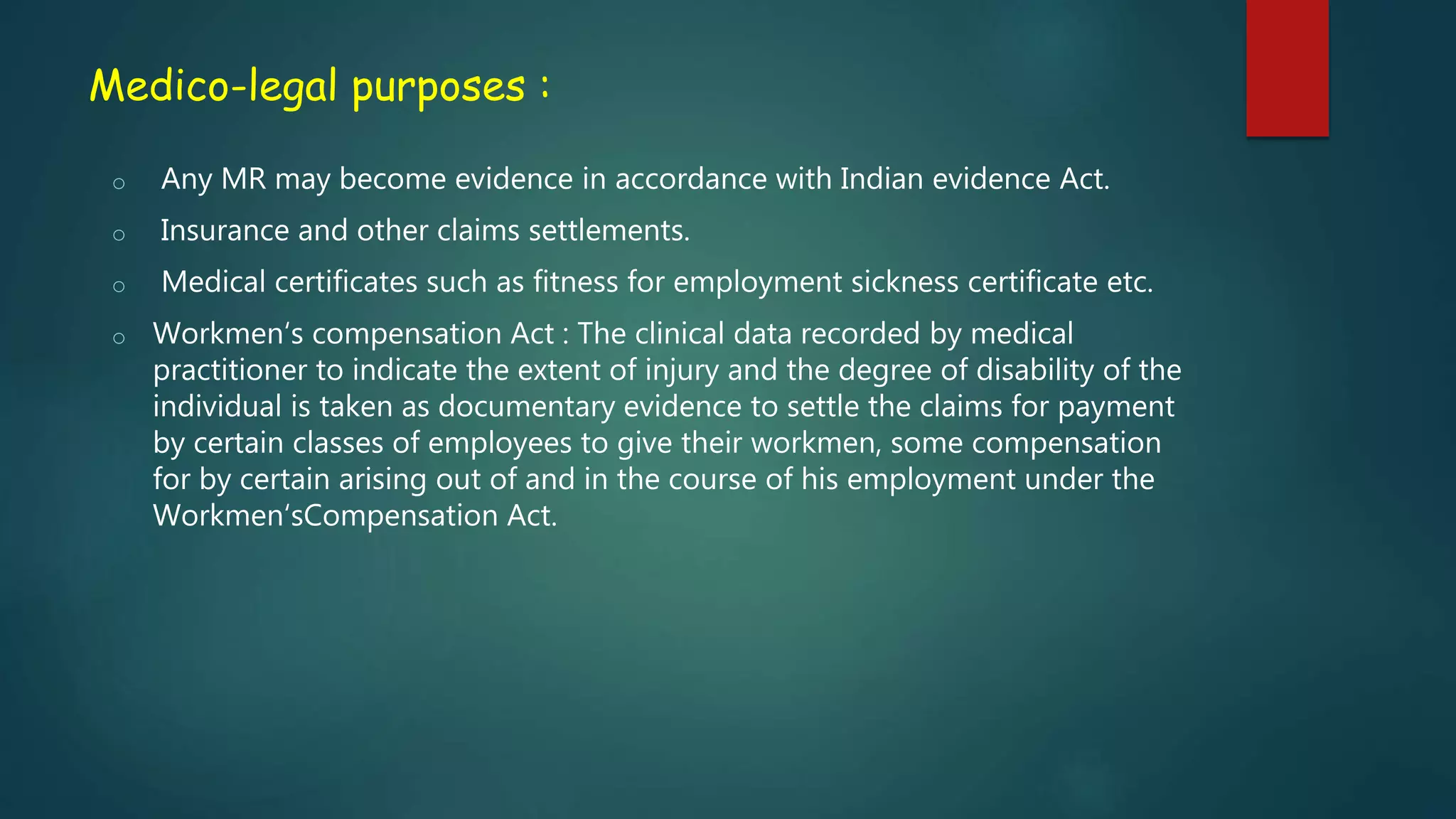 Medico legal Cases PPT medico-legal-cases-ppt