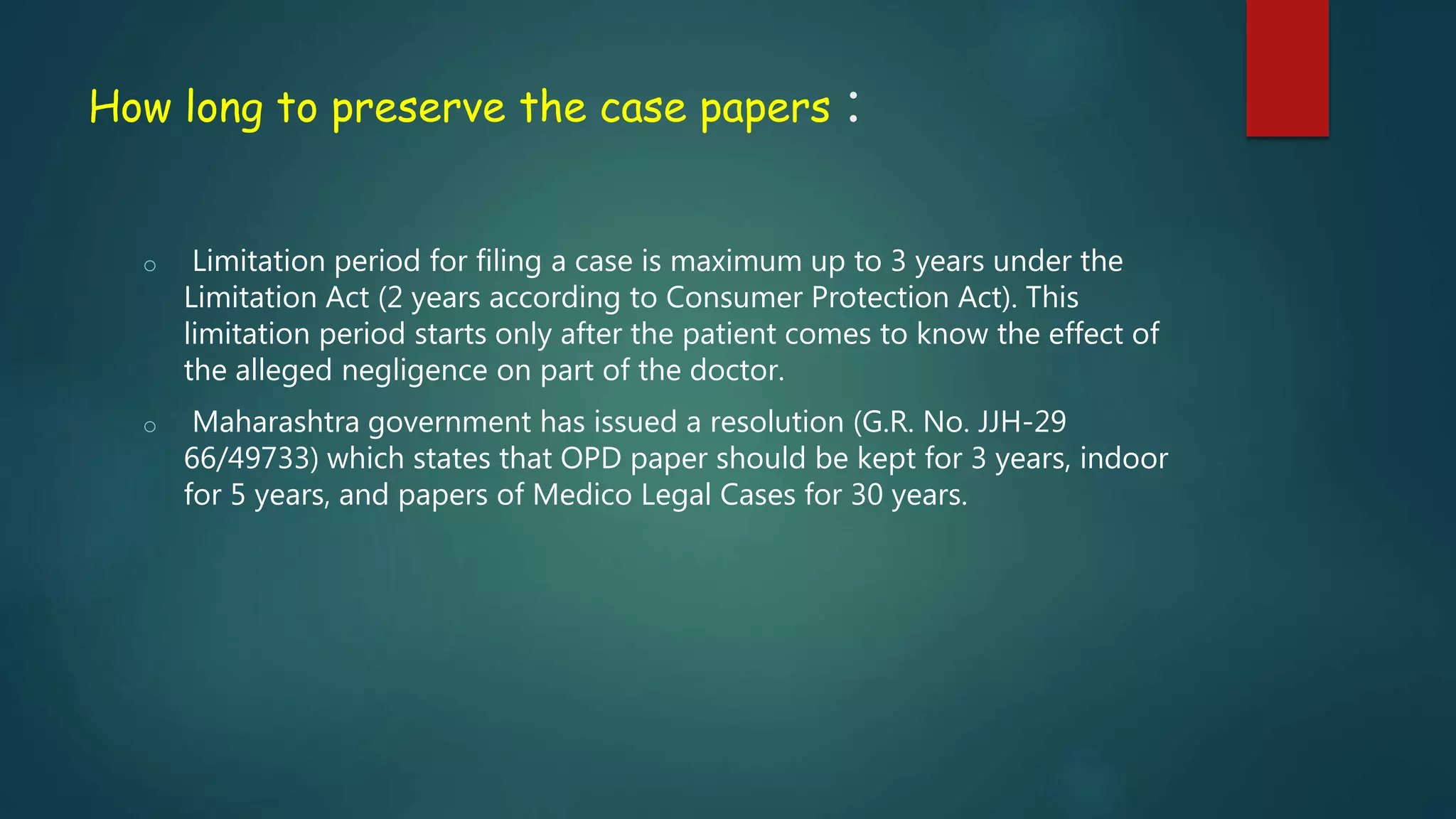 Medico legal Cases PPT medico-legal-cases-ppt