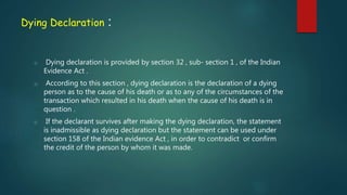 Death Declaration Medico-legal cases | PPTX