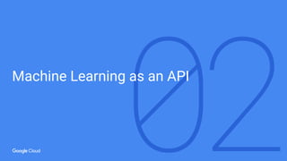Machine Learning as an API
 