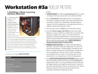 Operating System Ubuntu 14.04 or 16.04
●
CUDA Toolkit 8.0 has native support for versions 14.04 and 16.04
– 14.04 LTS might be still a safe choice
●
NVIDIA CUDA is not always the most
straightforward to make work in Ubuntu
– Easy to break your graphic drivers, so
have an Ubuntu Live CD available.
●
Prepare for Glib -related issues as well
CUDAToolkit 8.0
 