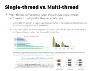 GPU on the go (Embedded GPU)
●
If you need to deploy your network in a more portable form
– e.g. autonomous car, drones, portable medical imaging, etc.
●
Train in desktop/server, and do the inference on the embedded NVIDIA
chip, Jetson (Tegra) TK1/TX1 for example
0.3TFLOPSJETSON TK1 JETSON TX1 1 TFLOPS
http://www.nvidia.com/object/jetson-tx1-dev
http://www.nvidia.com/object/jetson-tk1-dev
 