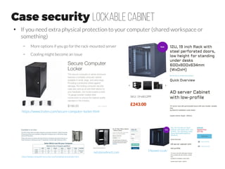 Motherboard Dual XEON CPU supermicro “Server”
supermicro.com
Supermicro X10DRG-Q
Form Factor: Proprietary
Dimensions: 15.2" x 13.2" (38.6cm x 33.5cm)
Chipset: Intel® C612 chipset
CPU: Intel® Xeon® processor E5-2600 v4†/ v3 family (up to 160W TDP **)
Memory Capacity: 16x 288-pin DDR4 DIMM slots, up to 1 TB ECC RDIMM
Memory Type: 2400†/2133/1866/1600MHz ECC DDR4 SDRAM 72-bit
SATA: 10x SATA3 (6Gbps) ports no M.2 SSD supported!
PCI-Express: 4x PCI-E 3.0 x16 (double-width) slots
Supports 4-way Geforce SLI
The Supermicro X10DRG-Q has the ability to run four PCIe expansion cards, which can be either GPU's, Quadro, Tesla, GRID, or
Intel Xeon Phi co-processor cards. All of this is on one motherboard powered by dual Intel E5-2600 v3 processors, and up to 1TB
of new DDR4 memory. The X10DRG-Q is a massive motherboard designed for HPC applications, or high-end workstation uses.
Supermicro included all the bells and whistles on this motherboard, including storage options that can be run in RAID 0, 1, 5, and
10 configurations.
The focus of this motherboard is its use on the Supermicro GPU SuperWorkstation 7048GR-TR. We have the building blocks for
a 7048GR-TR here in the lab, and we will be getting one up and running soon. We recommend getting the AOC-TBT-DSL5320
Thunderbolt Add-On Card for this motherboard because it will allow remote running of the machine, so it can be installed in a
location separate from the user. These machines do make a fair amount of noise, so it is a good idea to install it in a separate
room to keep the workplace less noisy.
Overall, this is a fantastic motherboard that has huge potential for HPC applications. One of the things we were not crazy about
was the lack of iKVM when GPUs are installed, but the optional AOC-TBT-DSL5320 Thunderbolt Add-On Card takes care of
this.ead more:
tweaktown.com
~£390
servethehome.com, by PATRICK KENNEDY, JANUARY 21, 2015
●
If we are going with the dual-CPU path, the Z10PE-D16 WS allowed us to have only 3 GPUs
4 x GPUs
+ PCIe for networking
Conclusion
We have been wanting to take one of Supermicro’s GPU compute platforms
out for a spin and the Supermicro X10DRG-Q certainly exceeded our
expectations.
The platform booted up the first time in every configuration we tried. Mellanox
FDR Infiniband cards, 40GbE Intel Fortville cards, RAID controllers, Xeon Phi’s,
NVIDIA Quadro cards we tested all booted without issue. For those seeking a
quad Xeon Phi or quad Tesla/ Quadro solution, the Supermicro X10DRG-Q
should be atop lists.
 
