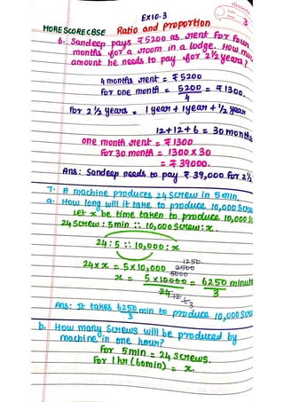 ratio and proportion class 6 pdf