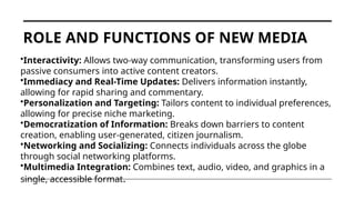 Comparative Analysis of Traditional and New Media: Roles, Platforms ...