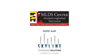 MLDSC Audit
Cyber Engineering Services Proprietary
 