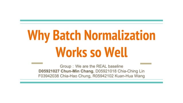 Why Batch Normalization Works so Well | PDF | Artificial Intelligence ...