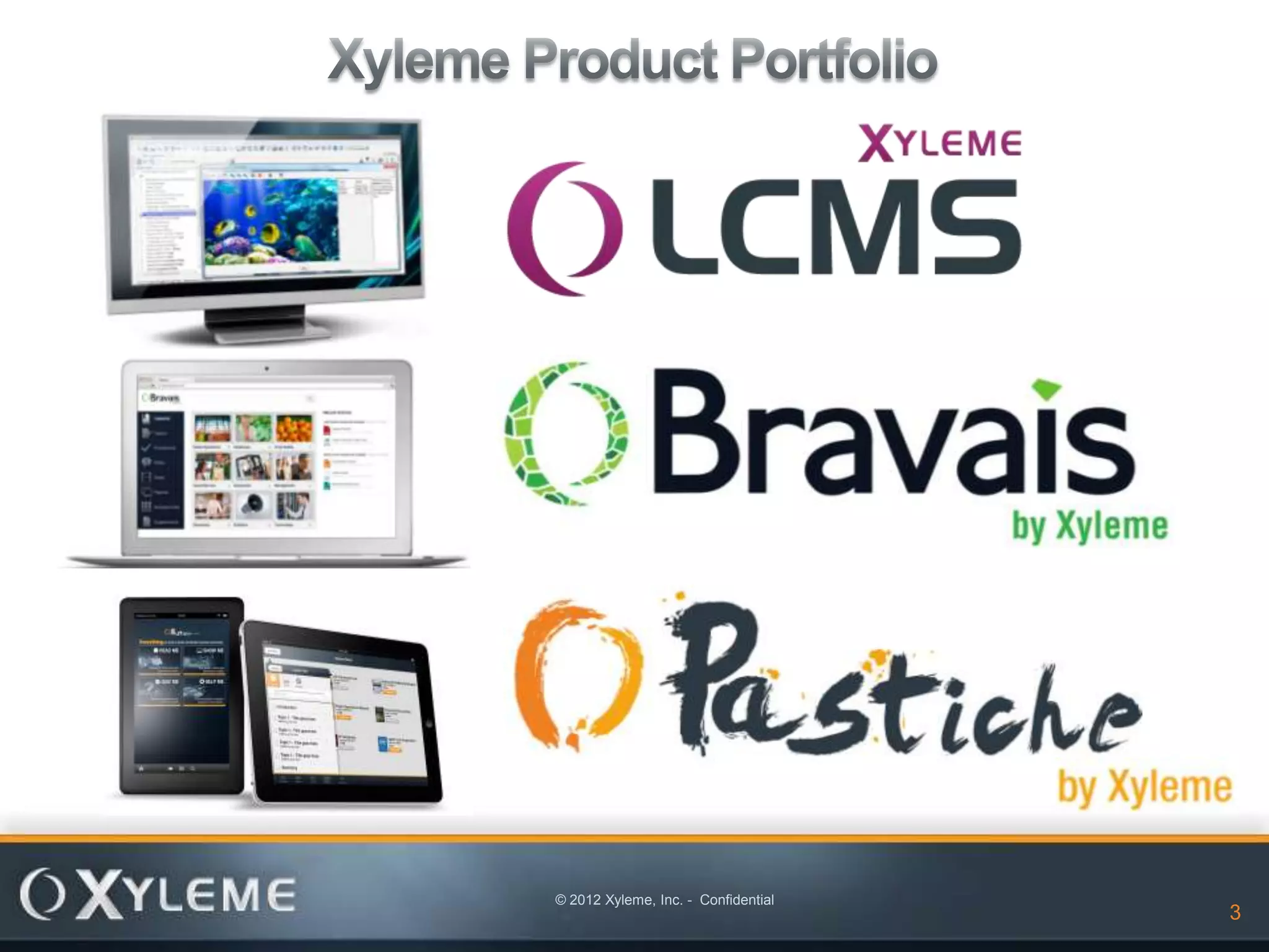 © 2012 Xyleme, Inc. - Confidential
                                     3   3
 