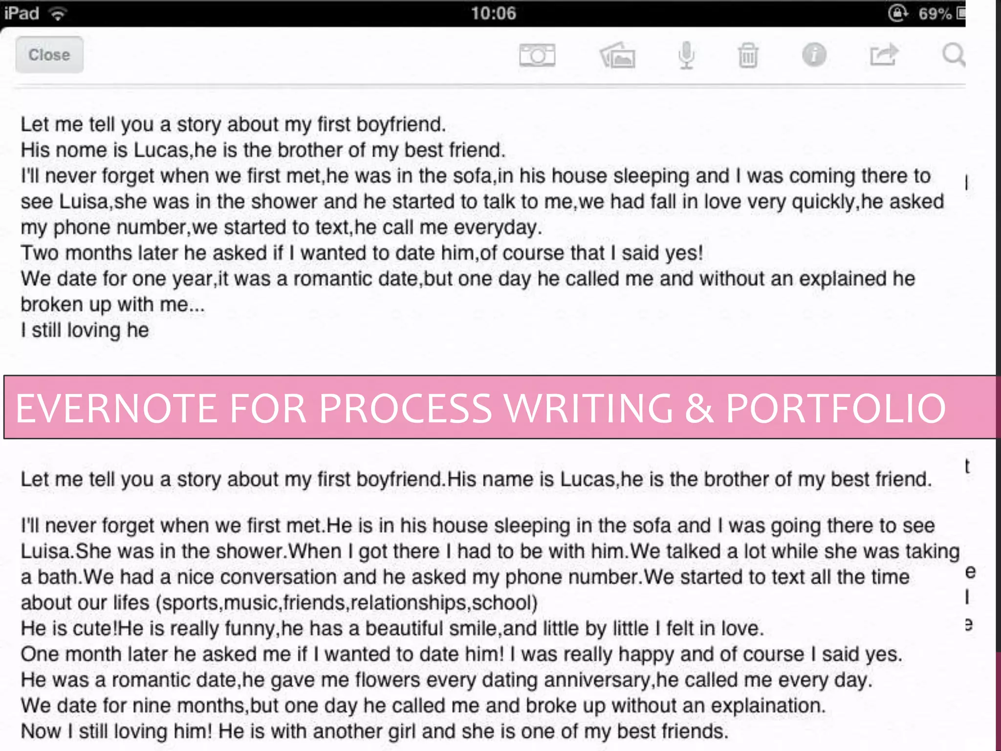 EVERNOTE FOR PROCESS WRITING & PORTFOLIO




EVERNOTE FOR PROCESS WRITING & PORTFOLIO
 