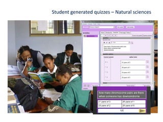 Student generated quizzes – Natural sciences