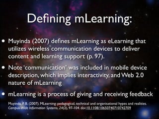 M Learning Welcome to the Mobile Web | KEY