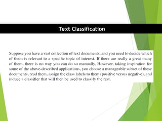 Text Classification
 