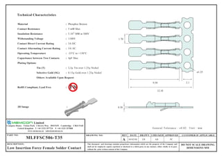 Memcon Mlffsc506 low-insertion-force-female-solder-contact | PDF