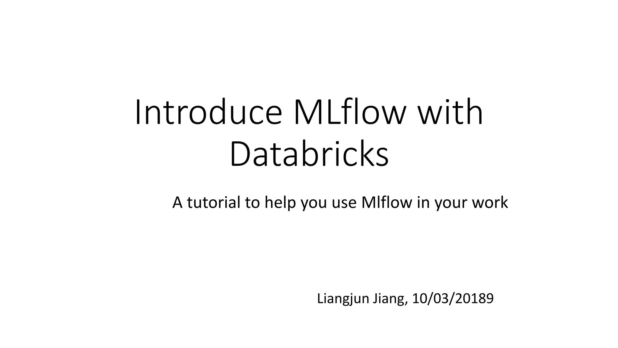 MLflow with Databricks | PPT