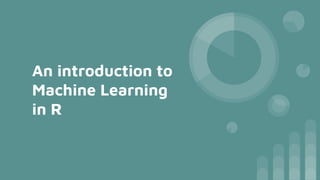 An introduction to
Machine Learning
in R
 