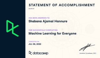#24,855,227
Shabana Ajamal Hannure
Machine Learning for Everyone
JUL 06, 2022
 