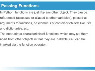 Functions in Python with all type of arguments | PPTX