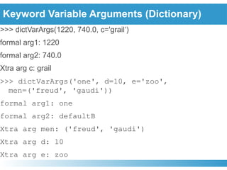 Functions in Python with all type of arguments | PPTX