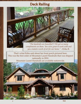 Mountain Look Railing Mountain Laurel Handrail Inspiration Gallery | PDF