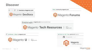 Page | 5© 2017 Magento, Inc.
Discover
 