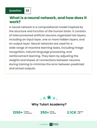 Brain, Bytes & Bias: ML Interview Questions You Can’t Miss! | PDF