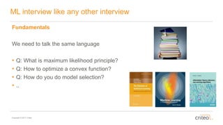 How to prepare a Machine Learning Interview by Elena Smirnova | PPTX