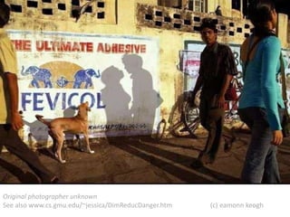 Original photographer unknown
See also www.cs.gmu.edu/~jessica/DimReducDanger.htm   (c) eamonn keogh
 