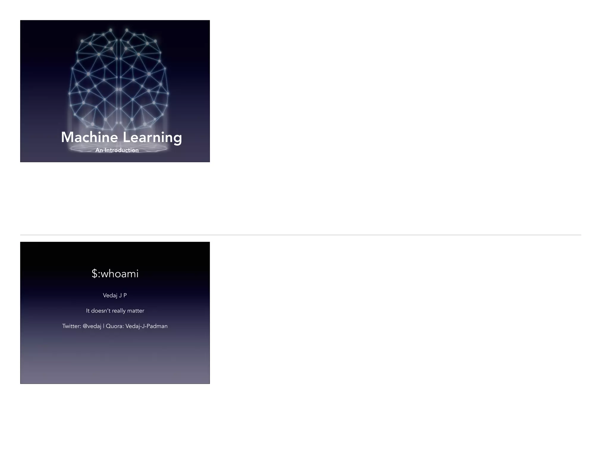 An Introduction to Machine Learning | PPT