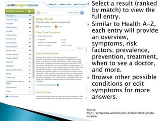 Webmd Example WebMD Ready Reference | PPTX
