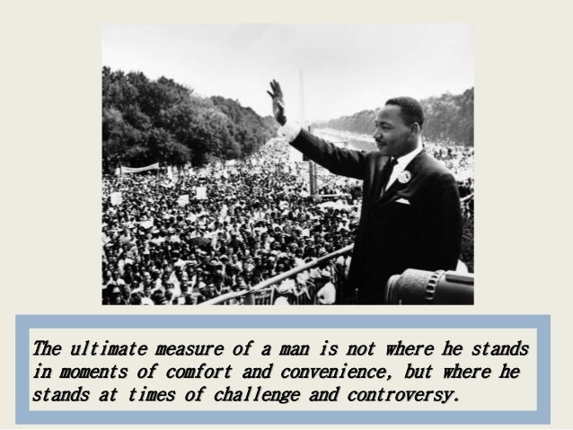 Be MLK for a day
