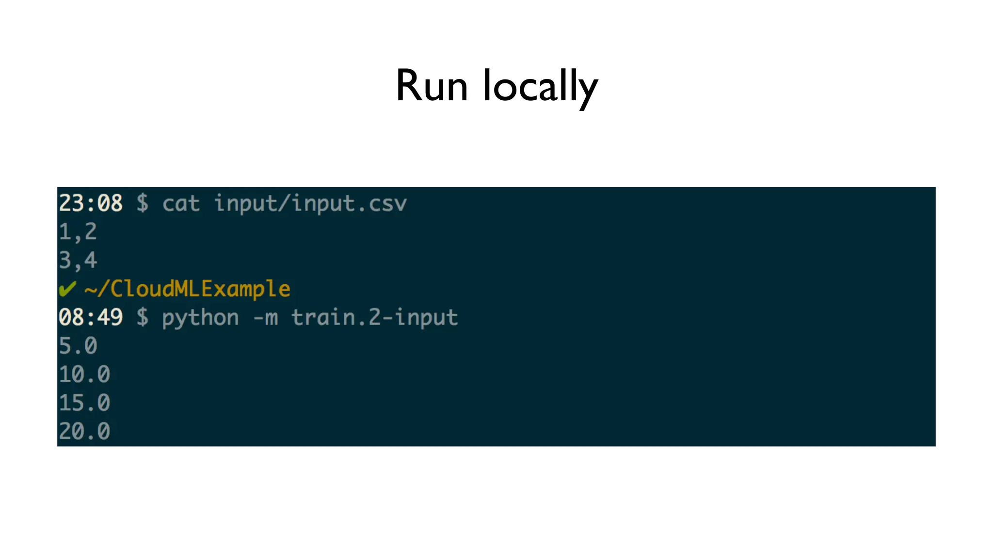 Run locally
 