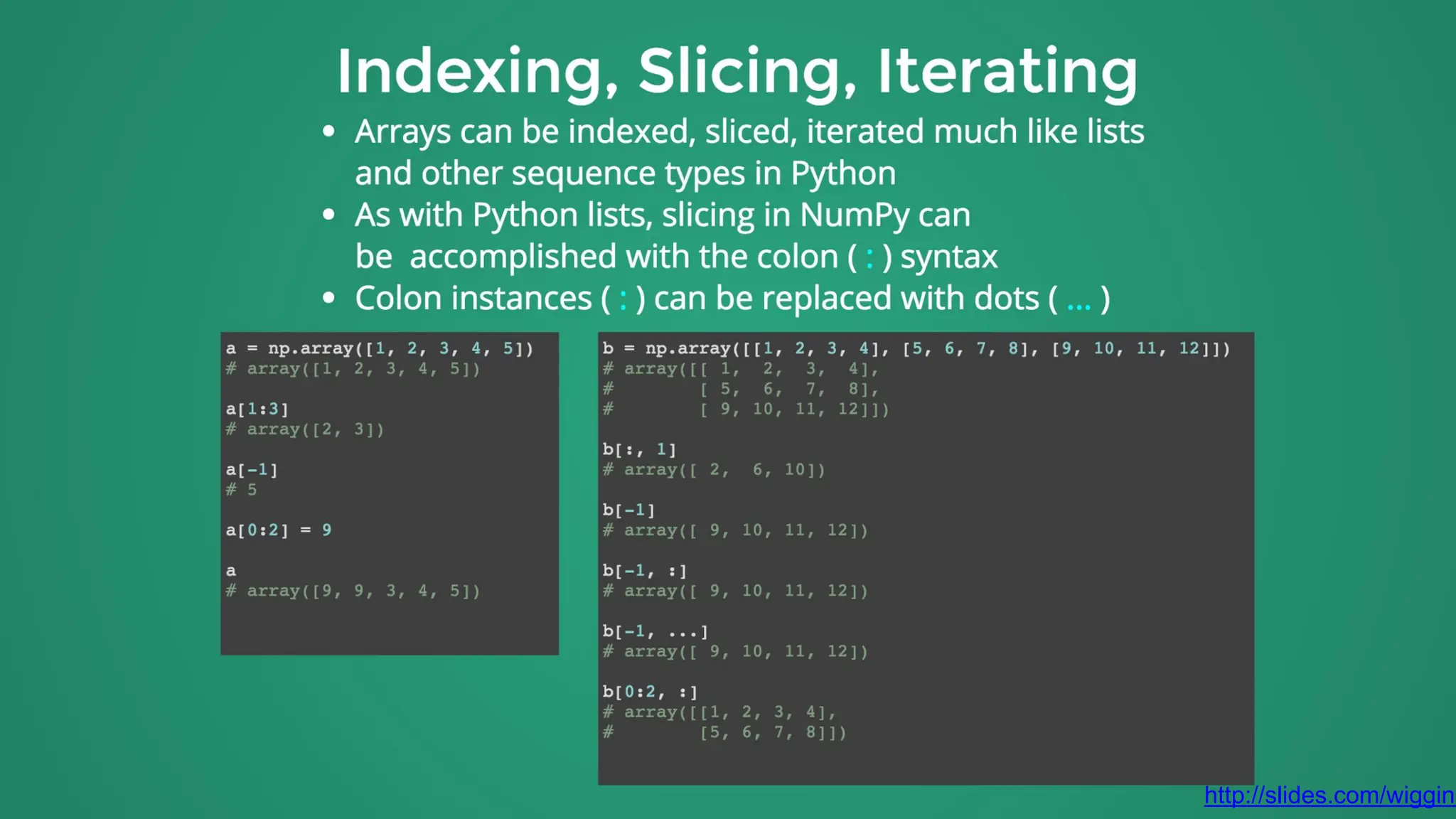http://slides.com/wigging
 