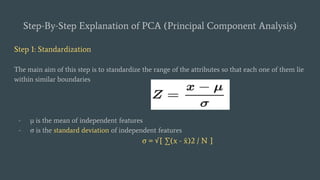 Introduction to Principle Components Analysis algorithms | PDF
