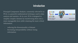 Introduction to Principle Components Analysis algorithms | PDF