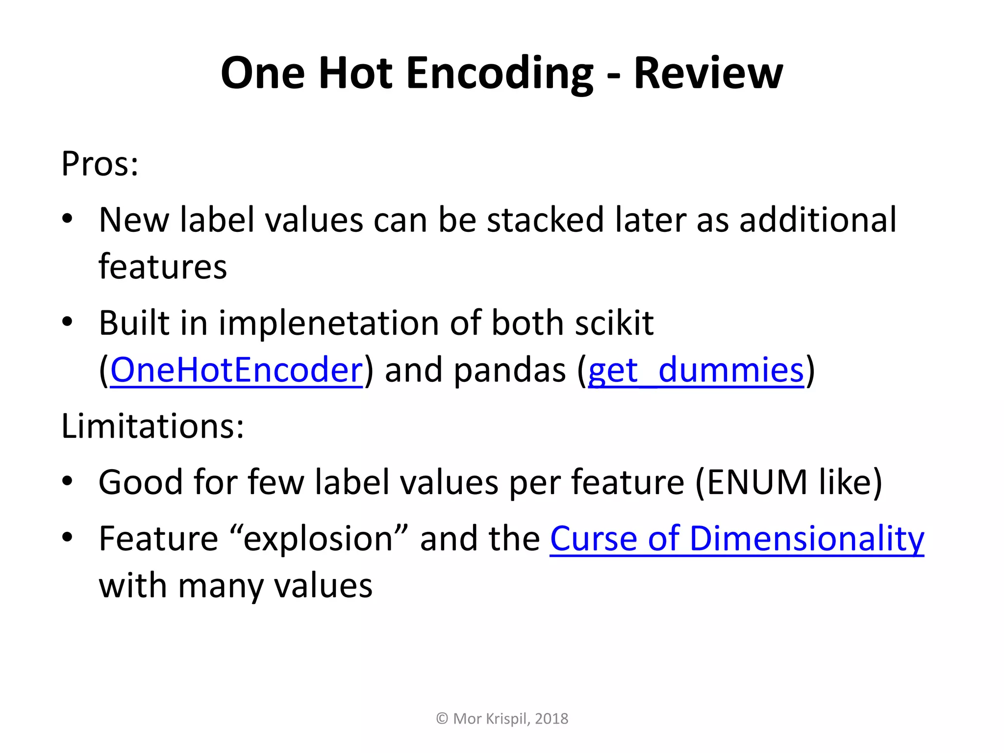 ML Label engineering and N-Hot Encoders | PPTX