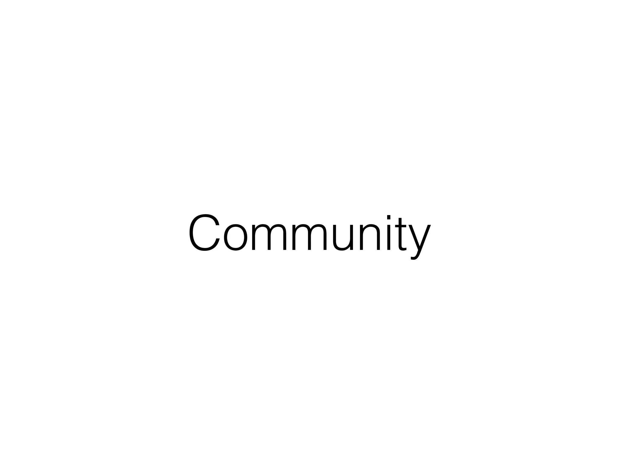 Community
 
