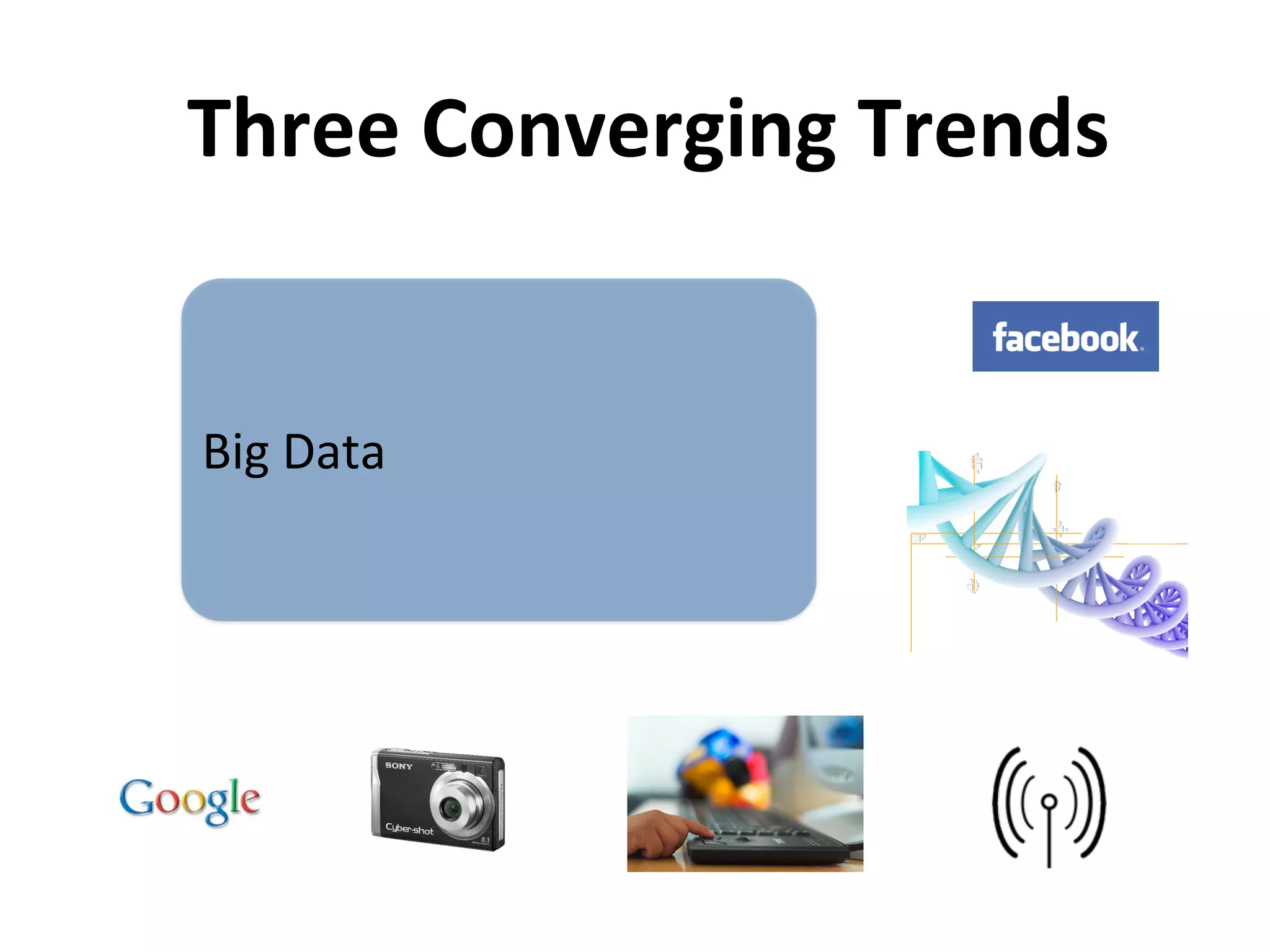 Big	
  Data
Three	
  Converging	
  Trends
 