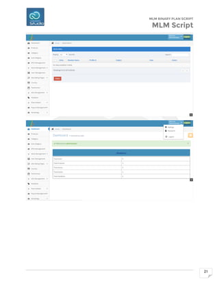 Binary Plan MLM script | PDF