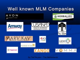 By Ted Nuyten - The Netherlands
Well known MLM CompaniesWell known MLM Companies
 