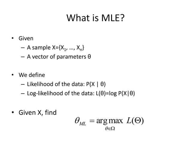 Machine Learning With MapReduce, K-Means, MLE | PPT