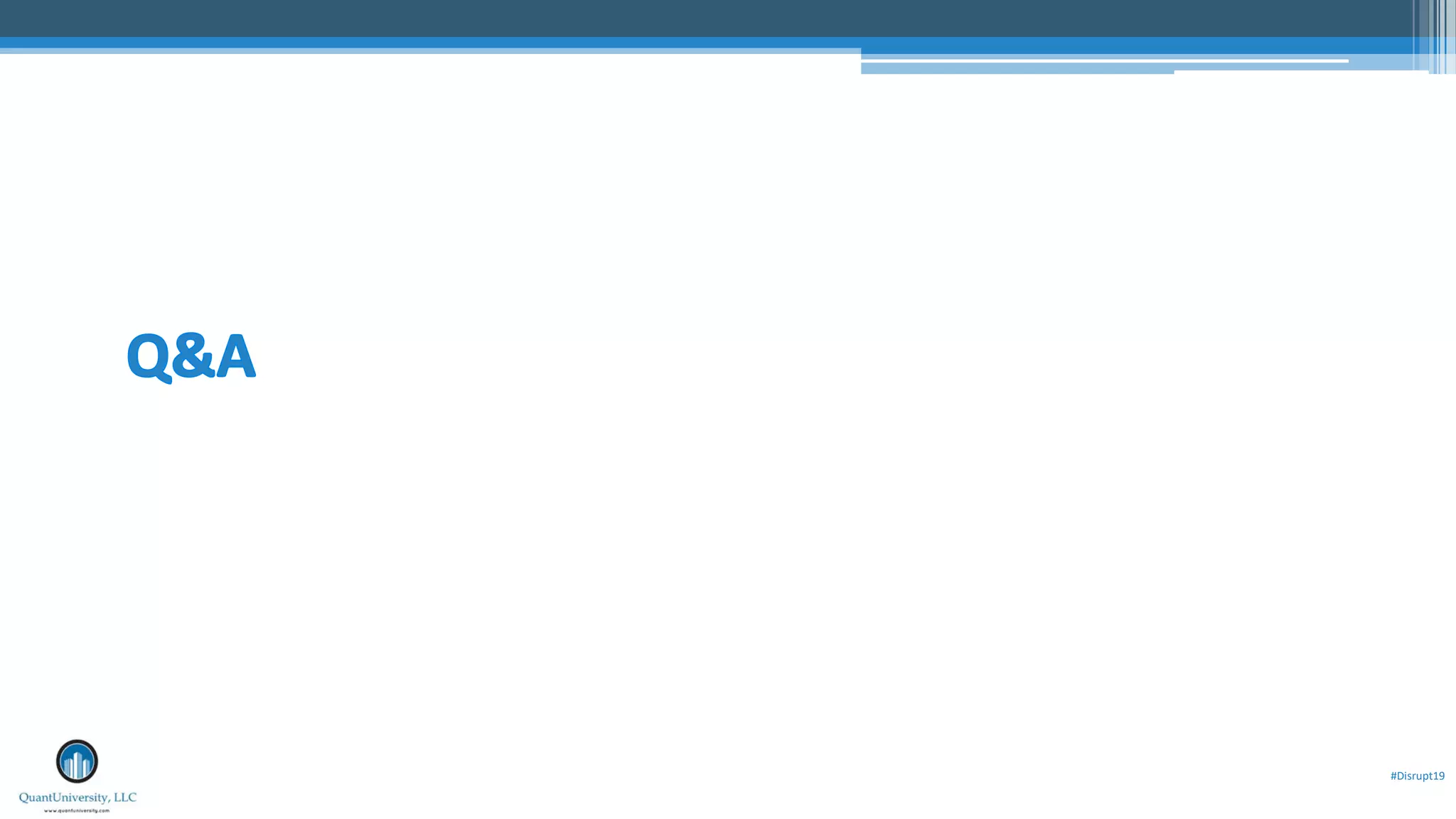 #Disrupt19
 