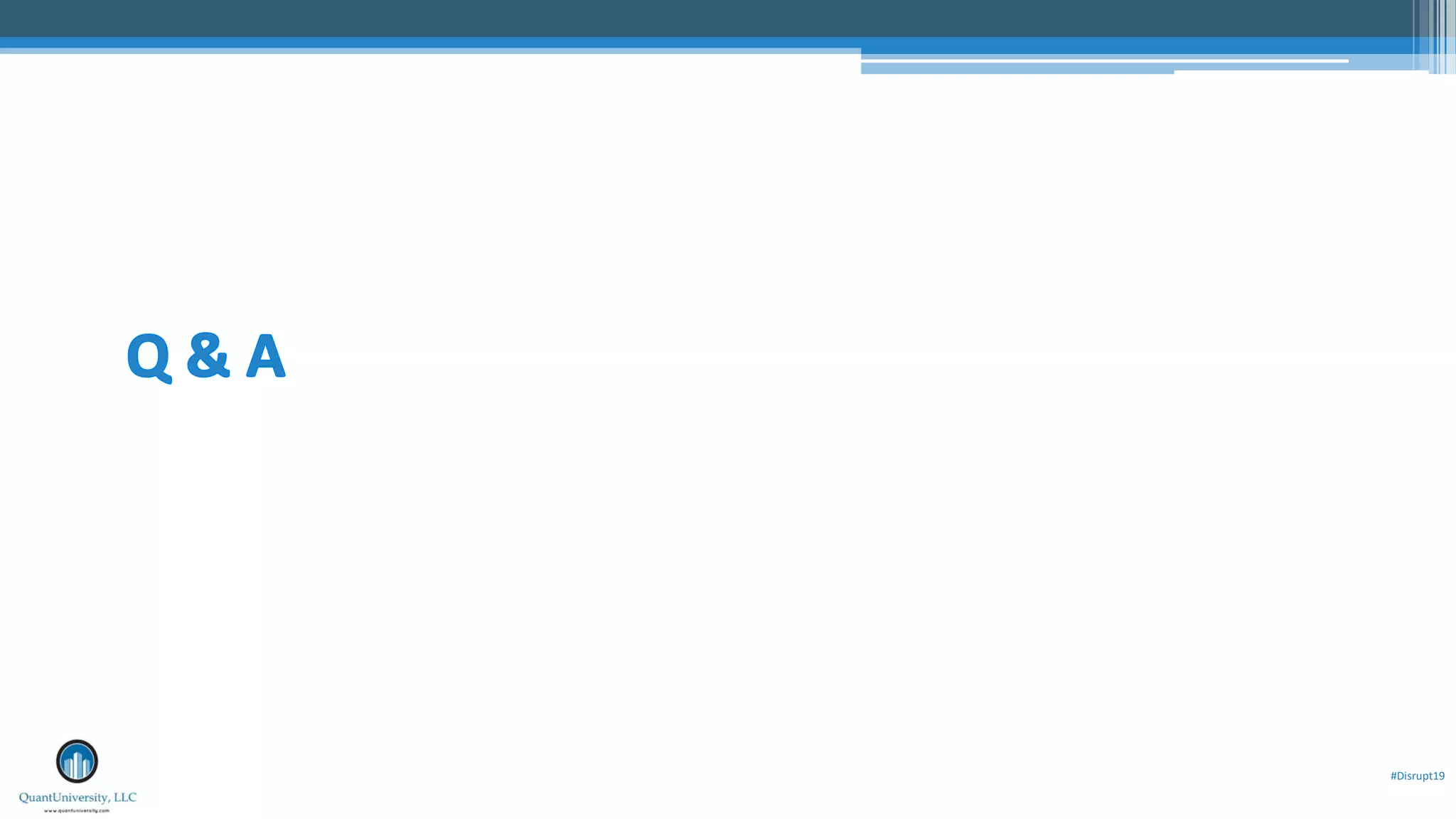#Disrupt19
 