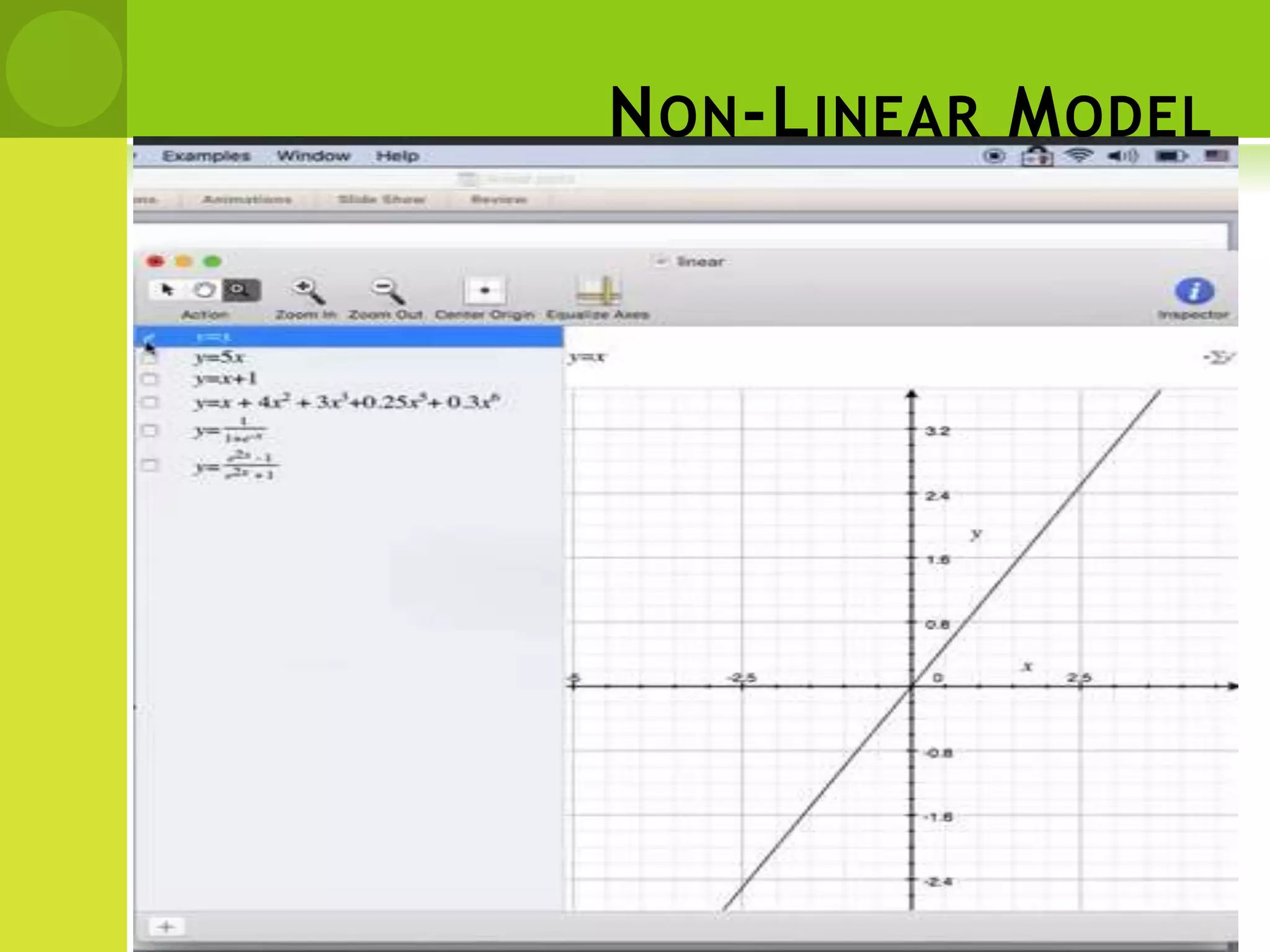 NON-LINEAR MODEL
 