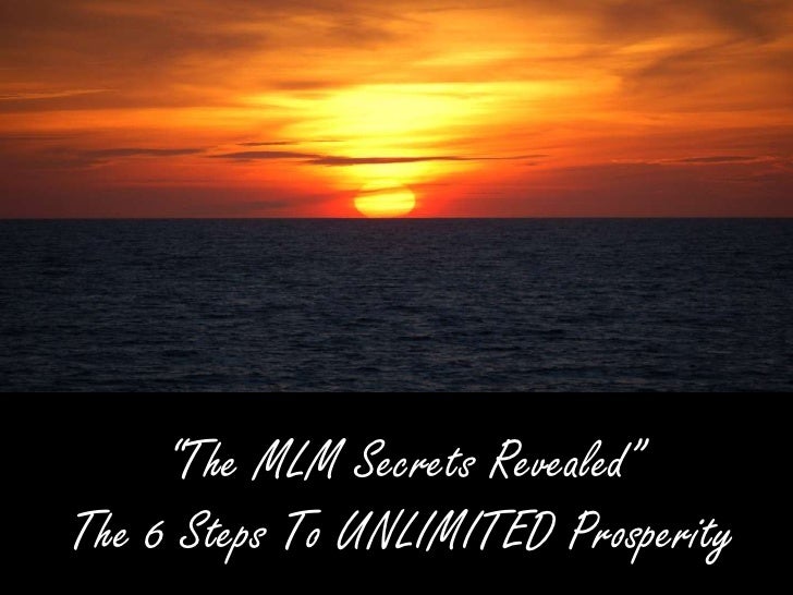 The MLM Success Secrets Revealed By James Hicks