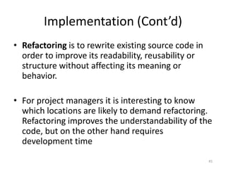 Machine Learning in Software Engineering | PPTX