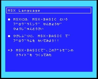 MSX Language