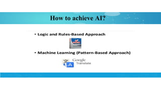 How to achieve AI?
 