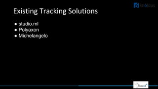 Existing Tracking Solutions
● studio.ml
● Polyaxon
● Michelangelo
 