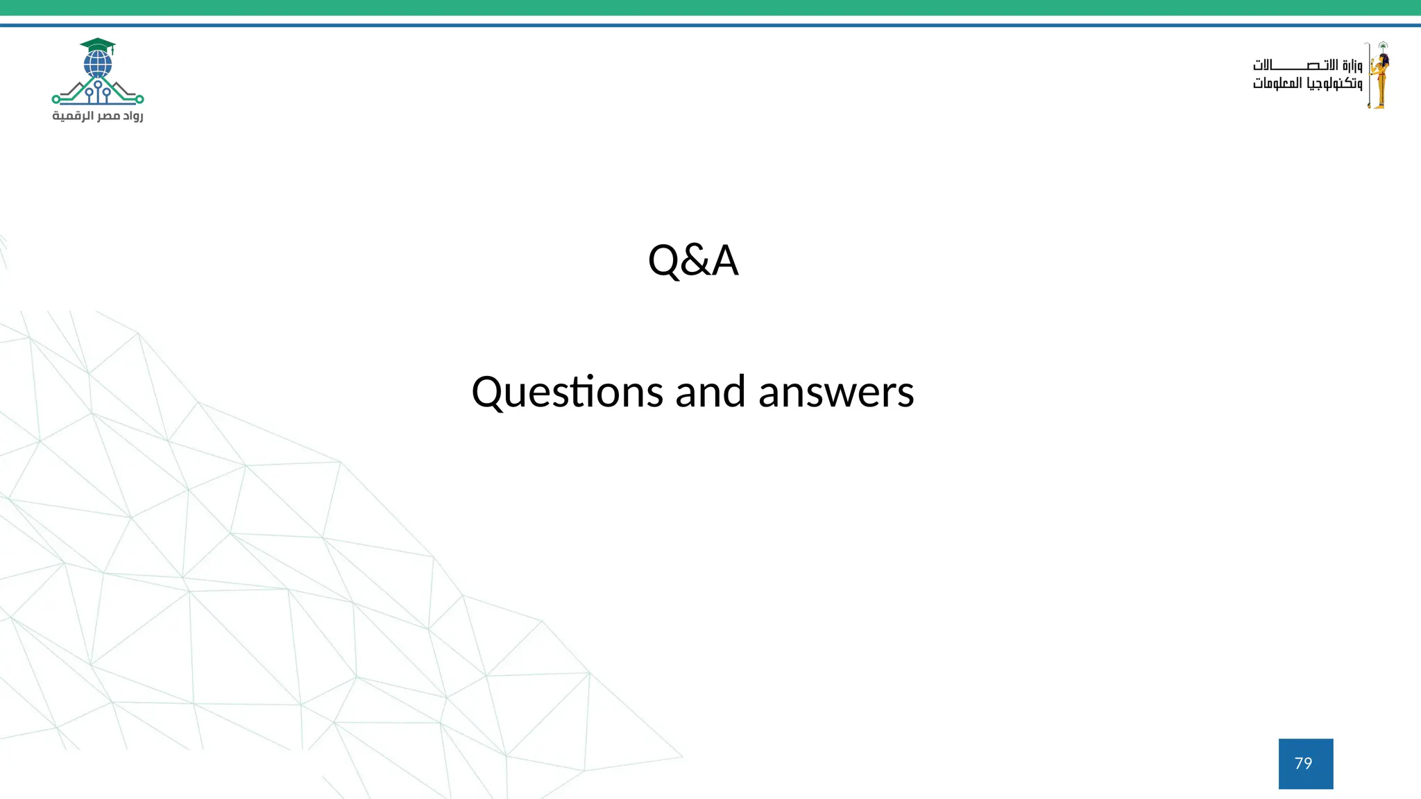 79
Q&A
Questions and answers
 