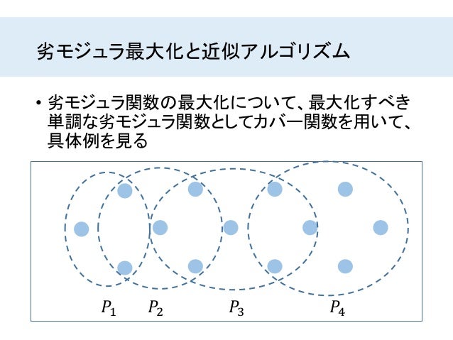 劣モジュラ最適化と機械学習 3章